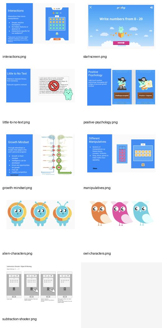 Prodigi Jr early learning math screen